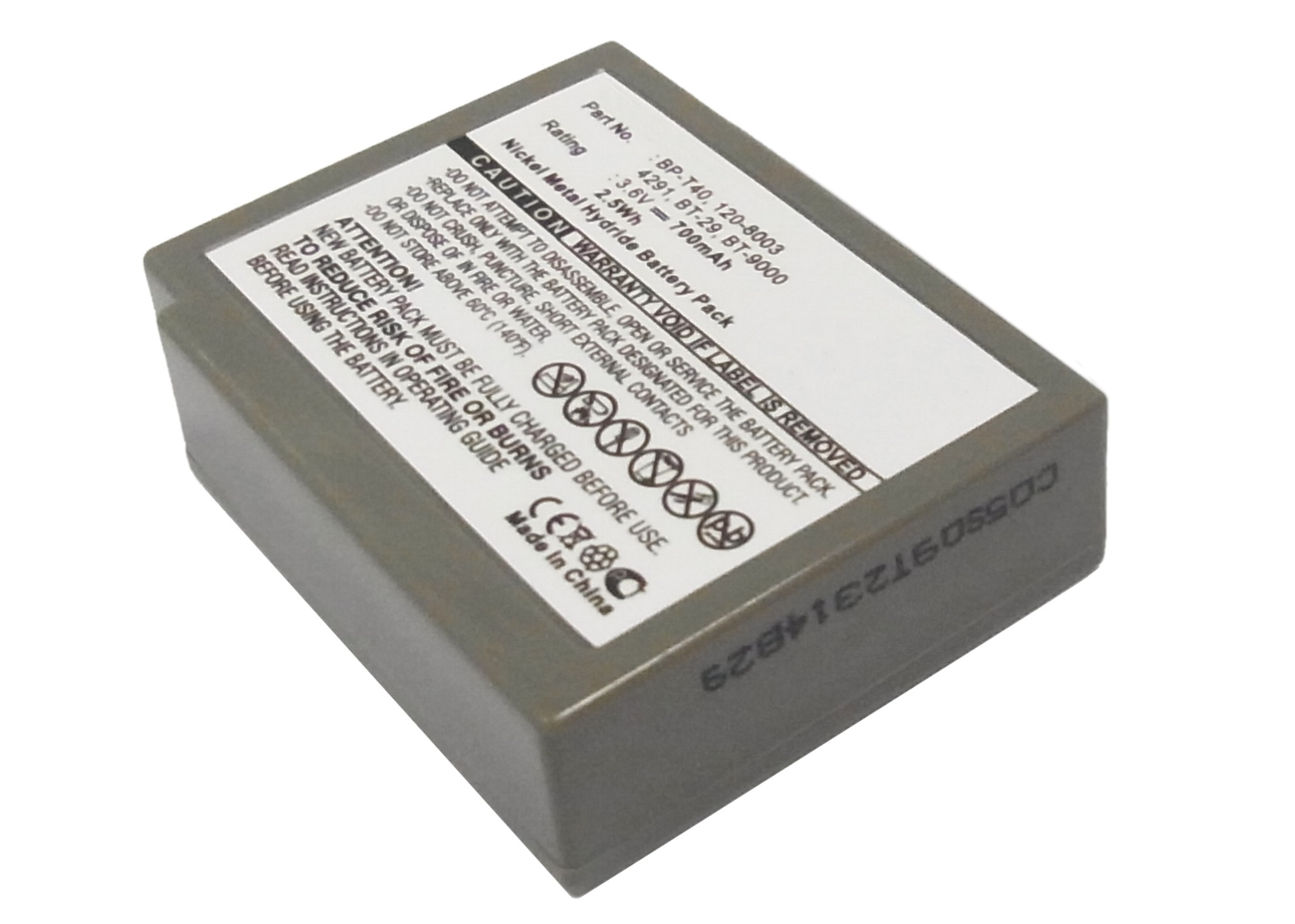 BATT-T40NMH - Ni-MH, 3.6 Volt, 650 mAh, Ultra Hi-Capacity Battery - Replacement Battery for SONY BP-T40 Cordless Phone Battery