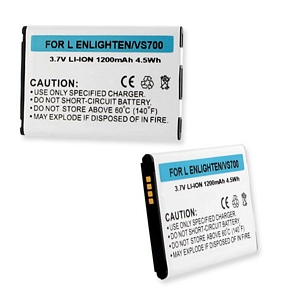 BLI-1179-1.2 LI-ION Battery - Rechargeable Ultra High Capacity (LI-ION 3.7V 1200mAh) - Replacement For LG VS700 Cellphone Battery