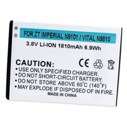 BLI-1390-1.8 Li-Ion Battery - Rechargable Ultra High Capacity (Li-Ion 3.8V 1810 mAh) - Replacement For ZTE LI3825T43P3H775549 Cellphone Battery