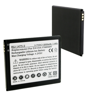 BLI-1475-2 Li-Ion Battery - Rechargeable Ultra High Capacity (Li-Ion 3.7V 2000mAh) - Replacement For BLU C726004200T Cellphone Battery