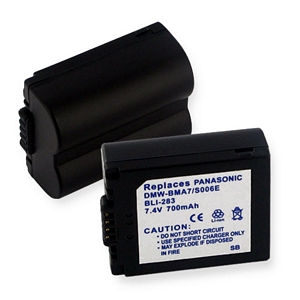 BLI-283 Li-Ion Battery - Rechargeable Ultra High Capacity (Li-Ion 7.4V 700mAh) - Replacement For Panasonic DMW-BMA7 Cellphone Battery