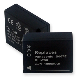 BLI-298 Li-Ion Battery - Rechargeable Ultra High Capacity (Li-Ion 3.7V 1000mAh) - Replacement For Panasonic DMW-BCD10 Digital Camera Battery