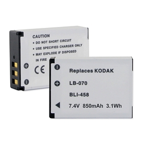 BLI-458 LI-ION Battery - Rechargeable Ultra High Capacity (LI-ION 7.4V 850mAh) - Replacement For Kodak LB-070 Digital Camera Battery