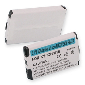 BLI-875-1 Li-Ion Battery - Rechargeable Ultra High Capacity (Li-Ion 3.7V 1000mAh) - Replacement For Kyocera KX13/16 Cellphone Battery