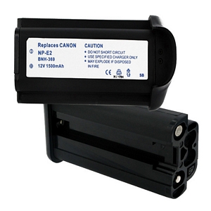 BNH-369 NiMH Battery - Rechargeable Ultra High Capacity (NiMH 12V 1500mAh) - Replacement For Canon NP-E2 Camcorder Battery