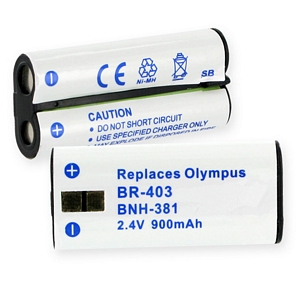 BNH-381 NI-MH Battery - Rechargeable Ultra High Capacity (NI-MH 2.4V 900mAh) - Replacement For Olympus BR403 Digital Camera Battery