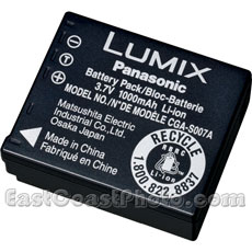 Panasonic CGA-S007a/1b Lithium-Ion  Rechargeable Battery (3.7 volt - 1000 mAh)