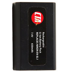 CTA DB-ENEL1 Lithium-Ion Battery Pack (7.4v, 650mAh) - replacement for Nikon EN-EL1 & minolta NP-800 Battery