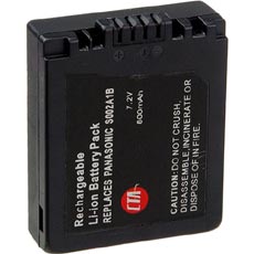 CTA Lithium-Ion Battery (7.2v 800mAh) - Replacement for the Panasonic CGA-S002A1B Battery
