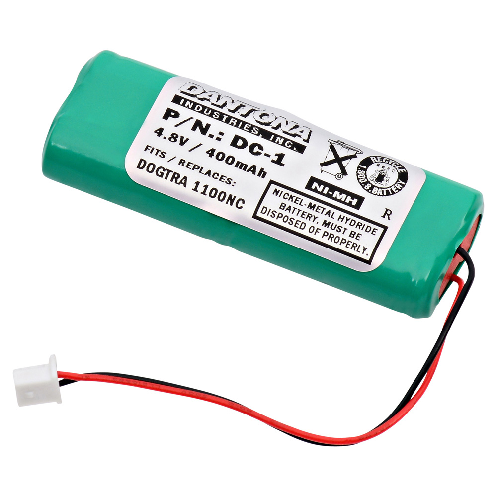 DC-1 Ultra High Capacity (Ni-MH, 4.8V, 400 mAh) Battery - Replacement for GP - 28AAAM4SMX, GP - 40AAAM4SMX, Mighty Pets - BP-12, Sanik - 4SN-2/3AAA40H-H-XA1, Interstate - NIC0962 Batteries
