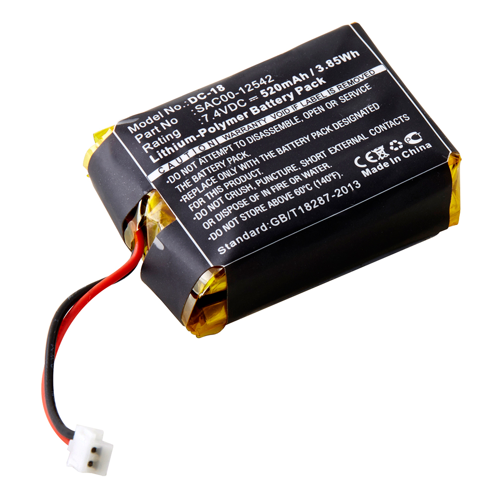 DC-18 Ultra High Capacity (Li-Pol, 7.4V, 550 mAh) Battery - Replacement for SportDOG - SAC00-12542 Batteries