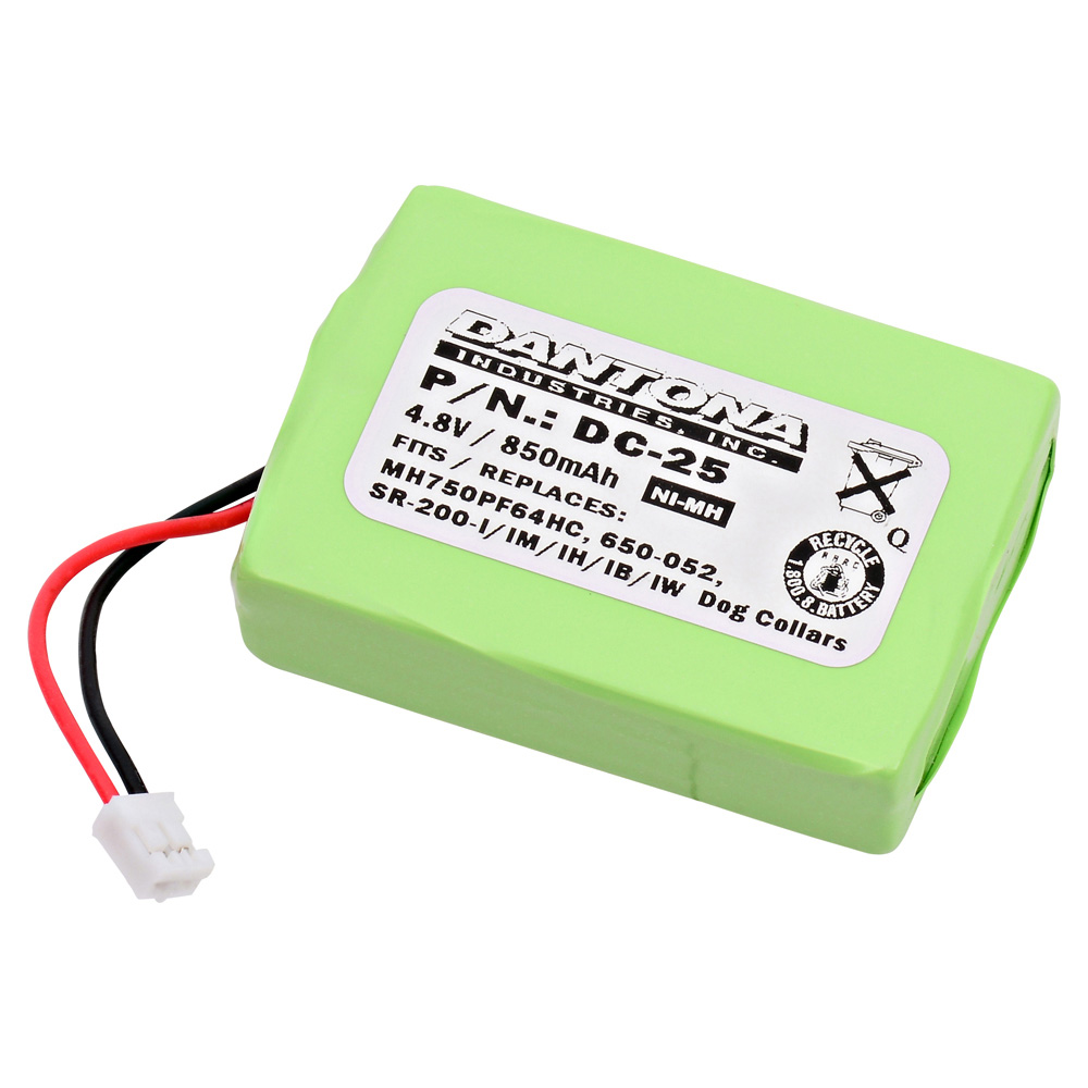 DC-25 Ultra High Capacity (Ni-MH, 4.8V, 850 mAh) Battery - Replacement for Kinetic - MH750PF64HC, SportDOG - 650-052, SportDOG - SDT00-11908 Batteries