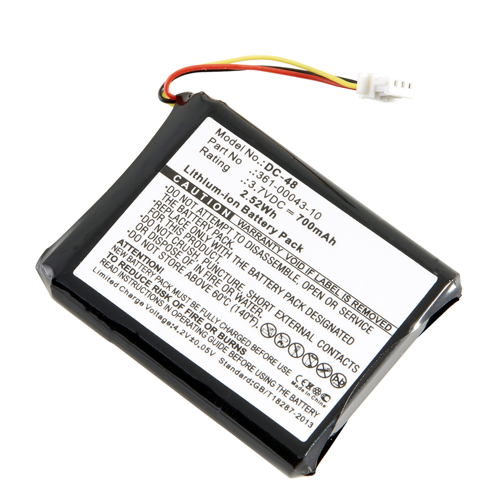 DC-48 Ultra High Capacity (Li-Ion, 3.7V, 700 mAh) Battery - Replacement for Garmin - 010-01069-01, Garmin - 010-11864-00, Garmin - 361-00043-10 Batteries