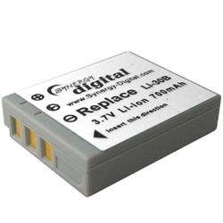 LI-30B Lithium-Ion Battery - Rechargeable Ultra High Capacity (700 mAh) - replacement for Olympus LI-30B Battery  for Stylus Verve Camera
