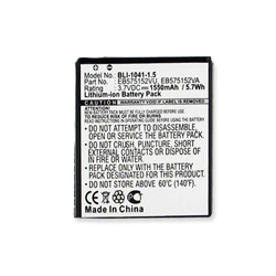 BLI 1041-1.5 Li-Ion Battery - Rechargable Ultra High Capacity (1550 mAh) - Replacement For Samsung GALAXY S Cellphone Battery