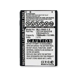 BLI 1043-1.5 Li-Ion Battery - Rechargable Ultra High Capacity (1500 mAh) - Replacement For Samsung SPH-M910 Cellphone Battery
