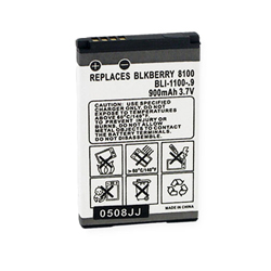 BLI 1100-.9 Li-Ion Battery - Rechargable Ultra High Capacity (900 mAh) - Replacement For Blackberry 8100/PEARL Cellphone Battery