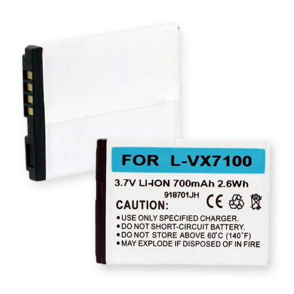 Cellphone Li-Ion Battery - Rechargeable Ultra High Capacity (3.7V, 700mAh) - Replacement for LG LGIP-410B Battery