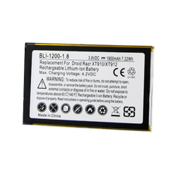 BLI-1200-1.8 Li-Ion Battery - Rechargable Ultra High Capacity (Li-Ion 3.7V 1900 mAh) - Replacement For Motorola EB20 Cellphone Battery - Includs Installation Tools