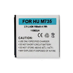 BLI-1232-1.1 Li-Ion Battery - Rechargable Ultra High Capacity (1100 mAh) - Replacement For Huawei M735 Cellphone Battery