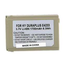 BLI-1244-1.7 Li-Ion Battery - Rechargable Ultra High Capacity (3.7V 1700 mAh) - Replacement For Kyocera E4233 Cellphone Battery