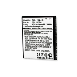 BLI 1254-1.8 Li-Ion Battery - Rechargable Ultra High Capacity (1800 mAh) - Replacement For Samsung SGH-I727 Cellphone Battery