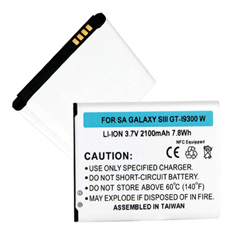 BLI-1258-2.1 Li-Ion Battery - Rechargable Ultra High Capacity (2100 mAh) Equipped with NFC - Replacement For Samsung Galaxy S3 Cellphone Battery