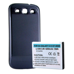 BLI-1258-4.2S Li-Ion Extended Battery - Ultra High Capacity (4200 mAh) Equipped With NFC- Replacement For Samsung Galaxy S3 Cellphone Battery - Includes A Silver Cover