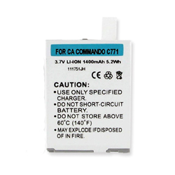 BLI-1260-1.4 Li-Ion Battery - Rechargable Ultra High Capacity (1400 mAh) - Replacement For Casio BTR771B Cellphone Battery