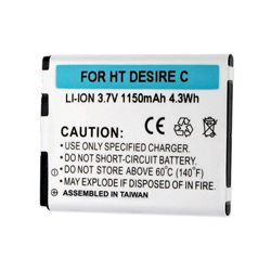 BLI-1286-1.2 Li-Ion Battery - Rechargable Ultra High Capacity (Li-Ion 3.7V 1150 mAh) - Replacement For HTC 35H00193-00M Cellphone Battery
