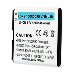 BLI-1311-1.2 Li-Ion Battery - Rechargable Ultra High Capacity (1200 mAh) - Replacement For ZTE V768 Cellphone Battery