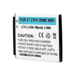 BLI-1312-.8 Li-Ion Battery - Rechargable Ultra High Capacity (780 mAh) - Replacement For ZTE Z331 Cellphone Battery