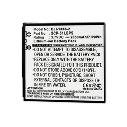 BLI-1336-2 Li-Ion Battery - Rechargable Ultra High Capacity (Li-Ion 3.7V 2050mAh) - Replacement For Kyocera SCP-51LBPS Cellphone Battery