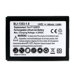 BLI-1353-1.8 Li-Ion Battery - Rechargable Ultra High Capacity (Li-Ion 3.8V 1800 mAh) - Replacement For LG BL-54SH Cellphone Battery