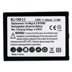 BLI-1369-3.2 Li-Ion Battery - Rechargable Ultra High Capacity (Li-Ion 3.8V 3200 mAh) - Replacement For Samsung B700BE Cellphone Battery