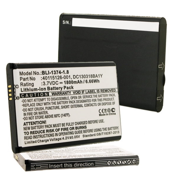 BLI-1374-1.8 Li-Ion Battery - Rechargeable Ultra High Capacity (Li-Ion 3.7V 1800mAh) - Replacement For NOVATEL 40115126-001 Cellular Battery