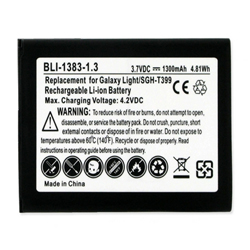 BLI-1383-1.3 Li-Ion Battery - Rechargable Ultra High Capacity (Li-Ion 3.7V 1300 mAh) - Replacement For Samsung B105BE Cellphone Battery
