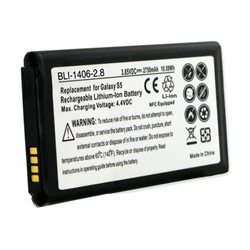 BLI-1406-2.8 Li-Ion Battery - Equipped With NFC - Rechargable Ultra High Capacity (Li-Ion 3.8V 2750 mAh) - Replacement For Samsung EB-BG900BBC Cellphone Battery