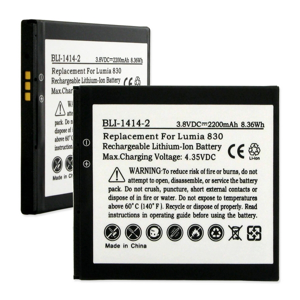 BLI-1414-2 LI-ION Battery - Rechargeable Ultra High Capacity (LI-ION 3.8V 2200mAh) - Replacement For Nokia BV-L4A Cellphone Battery