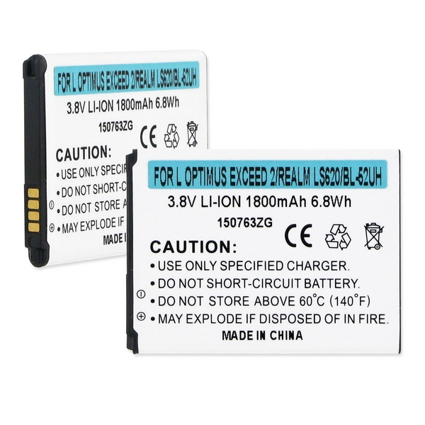 BLI-1421-1.8 LI-ION Battery - Rechargeable Ultra High Capacity (LI-ION 3.8V 1800mAh) - Replacement For LG  BL-52UH Cellphone Battery