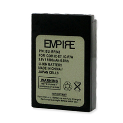 BLI-BP243 Li-Ion Battery - Rechargeable Ultra High Capacity (1800 mAh) - replacement for Icom BP243 Battery