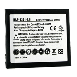 BLP-1361-1.8 Li-Pol Battery - Rechargable Ultra High Capacity (Li-Pol 3.7V 1800 mAh) - Replacement For HTC BJ83100 Cellphone Battery