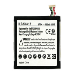 BLP-1363-1.6 Li-Pol Internal Battery - Rechargable Ultra High Capacity (Li-Pol 3.7V 1650 mAh) - Replacement For HTC 35H00185 Cellphone Battery