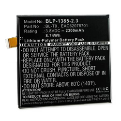 BLP-1385-2.3 Li-Pol Battery - Rechargable Ultra High Capacity (Li-Pol 3.8V 2300 mAh) - Replacement For LG BL-T9 Cellphone Battery