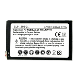 BLP-1392-2.1 Li-Pol Internal Battery - Rechargable Ultra High Capacity (Li-Pol 3.7V 2100 mAh) - Replacement For ZTE Li3822T43P3H844941 Cellphone Battery