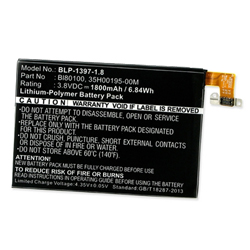 BLP-1397-1.8 Li-Pol Battery - Rechargable Ultra High Capacity (Li-Pol 3.8V 1800 mAh) - Replacement For HTC BL80100 Cellphone Battery