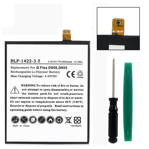 BLP-1422-3.5 LI-POL Battery - Rechargeable Ultra High Capacity (LI-POL 3.8V 3500mAh) - Replacement For LG  BL-T8 Cellphone Battery