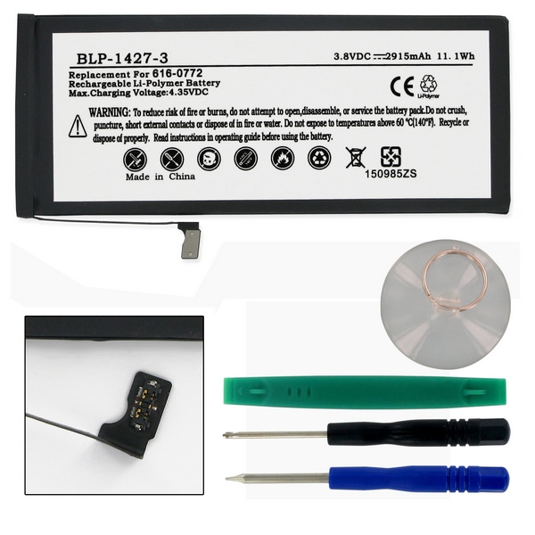BLP-1427-3 LI-POL  Battery - Rechargable Ultra High Capacity (2915mAh) - Replacement For Apple iPhone 6 plus Cellphone Battery- Installation Tools Included