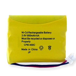 EM-CPB-400C - Ni-CD 1X3AA/C, 3.6 Volt, 900 mAh, Ultra Hi-Capacity Battery - Replacement Battery for Rechargeable Cordless Phone Battery