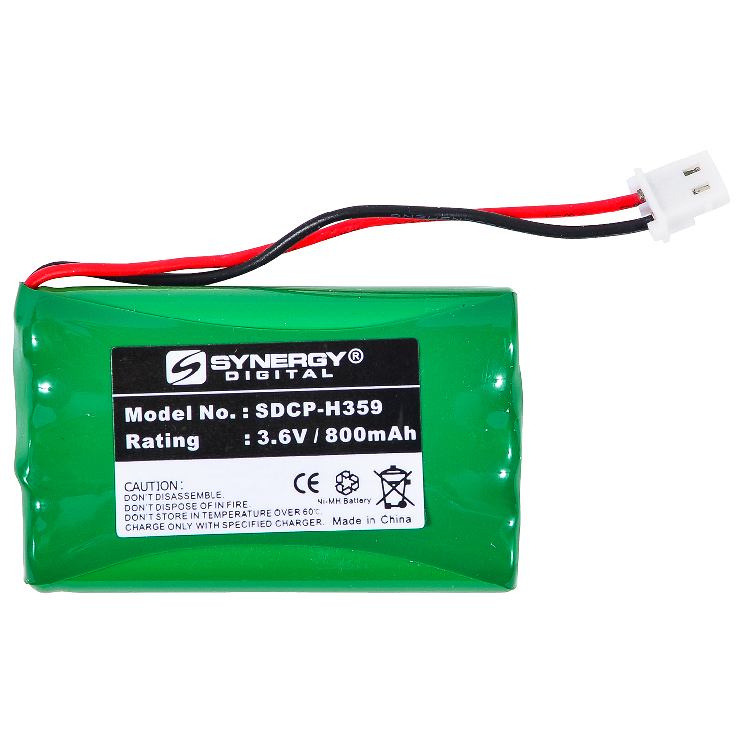 EM-CPH-488J - Ni-MH 1X3-5/4AAA/J, 3.6 Volt, 800 mAh, Ultra Hi-Capacity Battery - Replacement Battery for Rechargeable Cordless Phone Battery